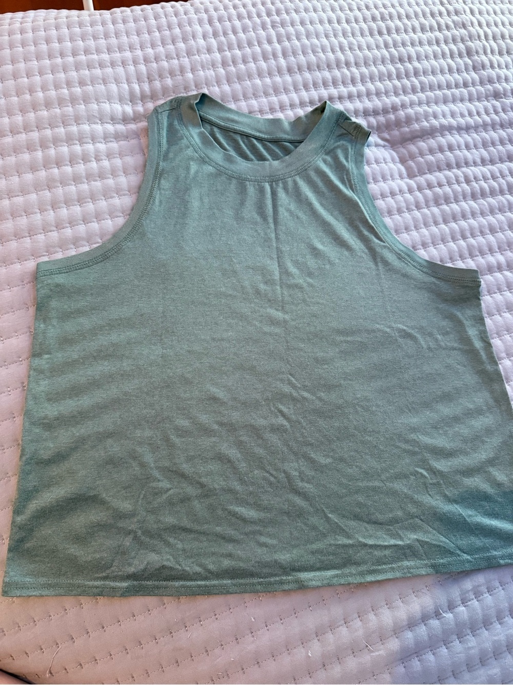 Vuori Energy Top Iron Heather Medium Cropped Tank — Sold Out